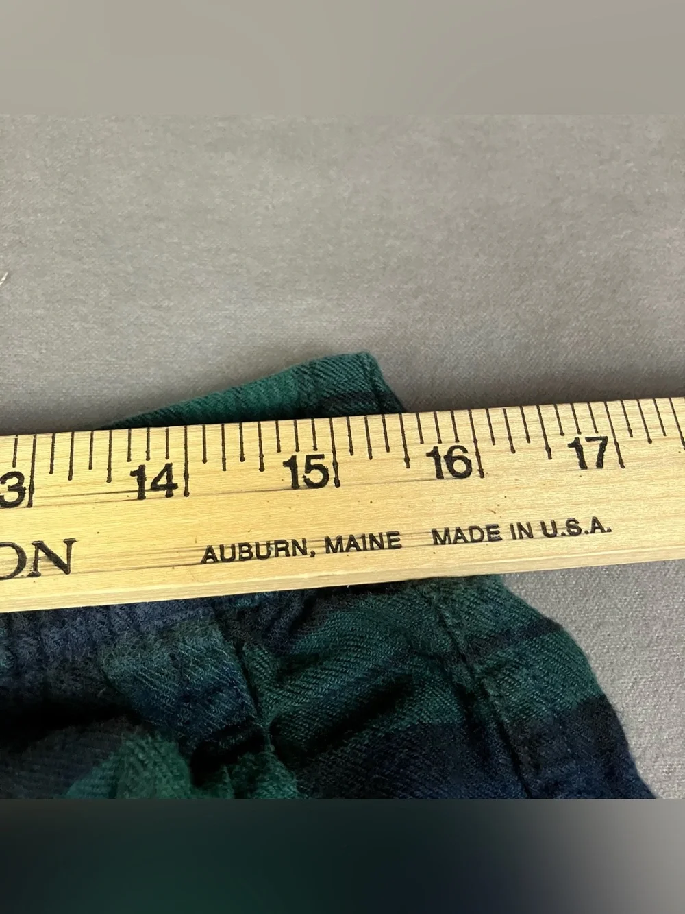 J. Crew Men’s Size M Pajama Pants Plaid Blue & Green Drawstring Button Fly. In g